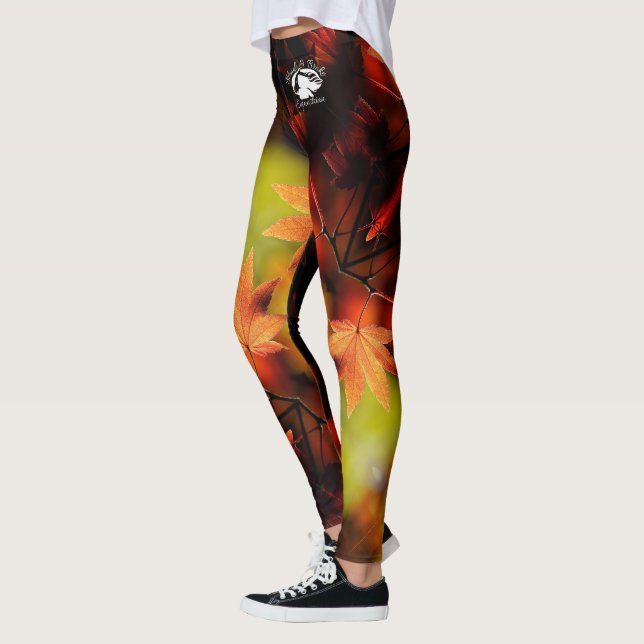 Loura e quebrada - Leggings padrão - Logotipo bran (Esquerda)