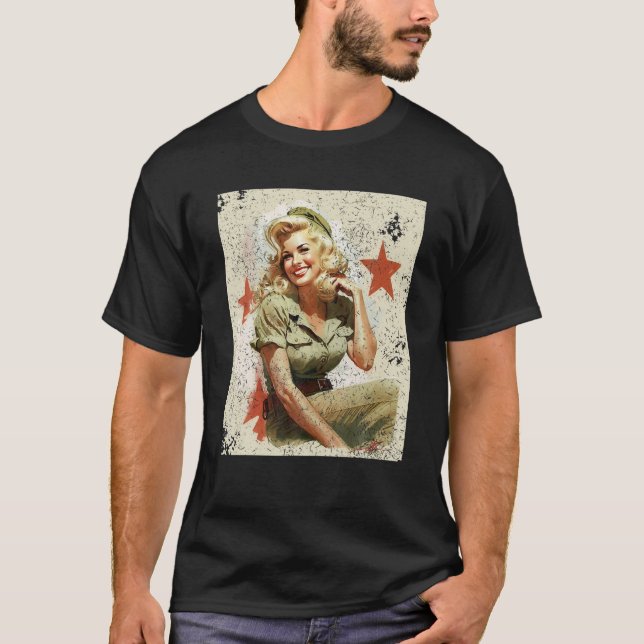 Loura Loura WWII - Camisa Gráfica WWII (Frente)