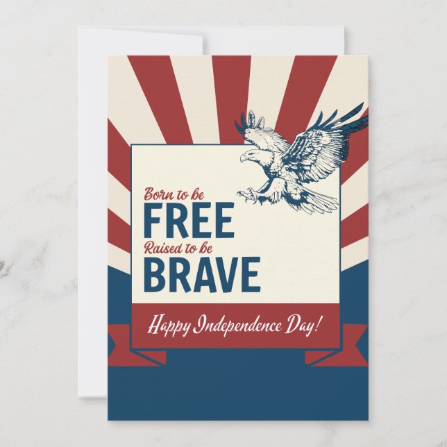 Louvado pela Independência, Cartão de Saudações (Frente)