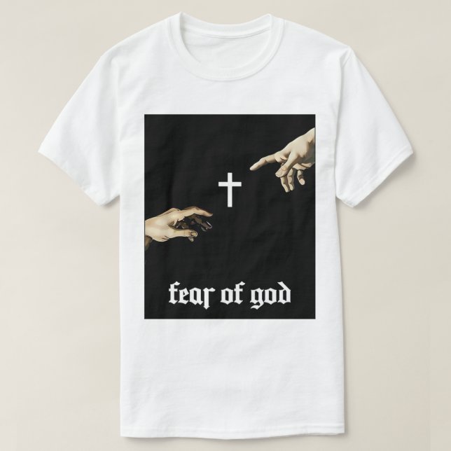 Louvando a camiseta de Deus (Frente do Design)