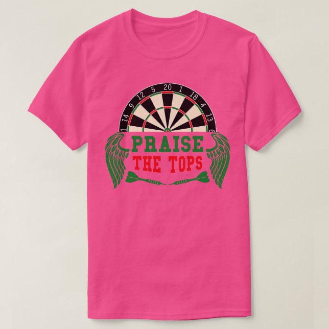 Louvando As Tops Darts Jersey (Frente do Design)