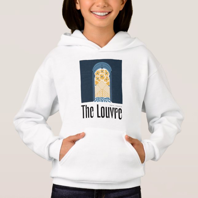 Louvre Paris França abstrato viagem de arte floral (Frente)