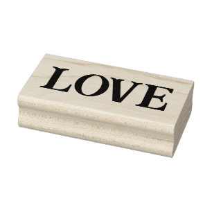 LOVE 1"x2,5" - Carimbo de borracha / Buffalo
