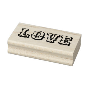 LOVE 1"x2,5" Carimbo de borracha / Ewert