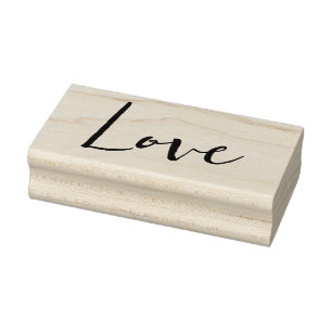 LOVE 1"x2.5" Carimbo de Borracha / Heathrow