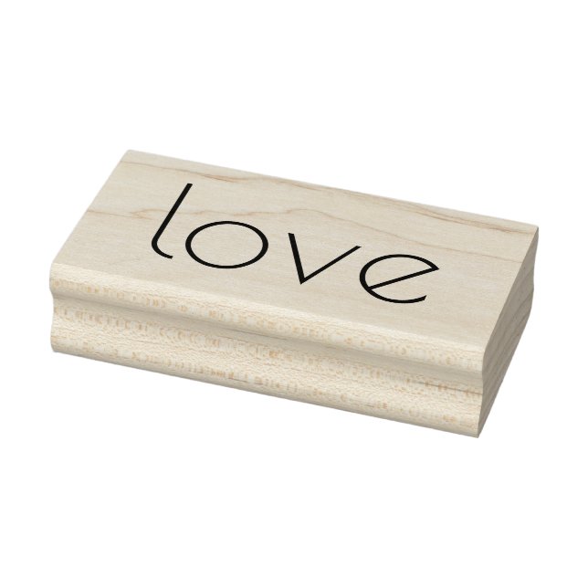 LOVE 1"x2,5" Carimbo de Borracha / Poirot Um (Carimbo)