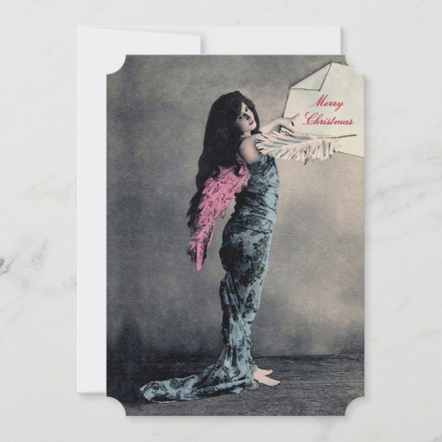 Love Angel Christmas - Convites / RSVP / Cartão (Frente)