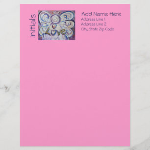 Love Angel Word - Conjunto de Papel de Carta Perso