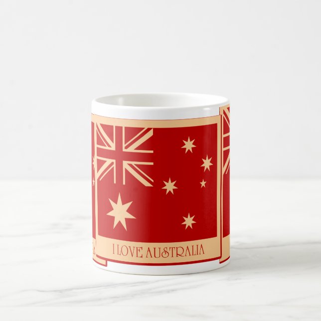 Love Austrália - Flag Canecas vintage (Centro)