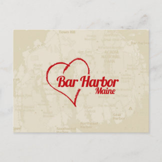 Love Bar Harbor, cartão postal ME