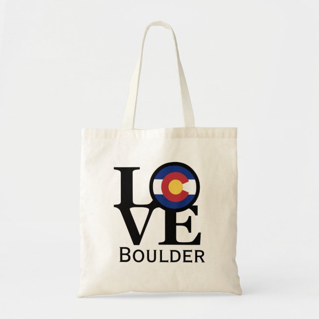 LOVE Boulder Colorado Bolsa (Frente)