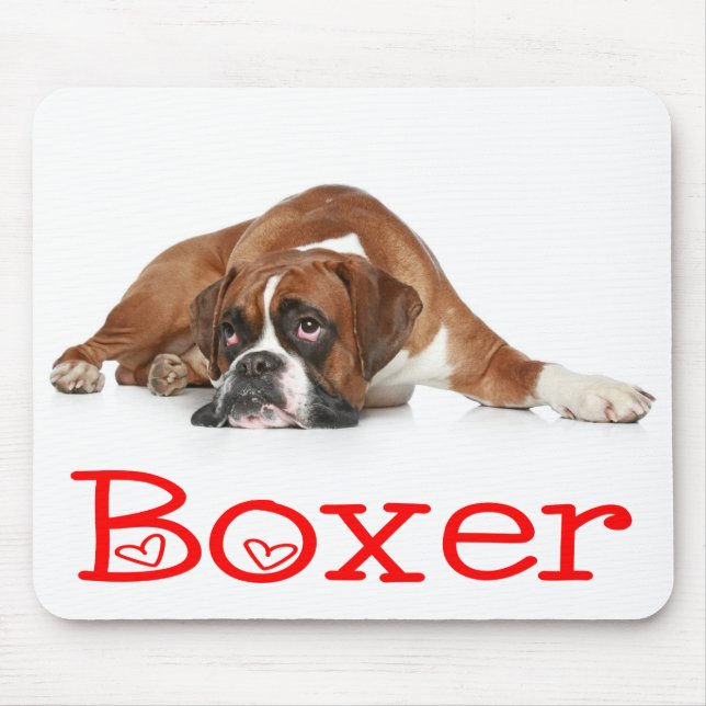 Love Boxer Puppy Dog Mousepad (Frente)