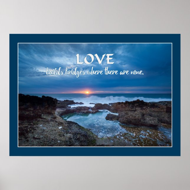 Love Builds Bridges poster (Frente)