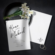 Love Calliografia Wedding B&W ID940
