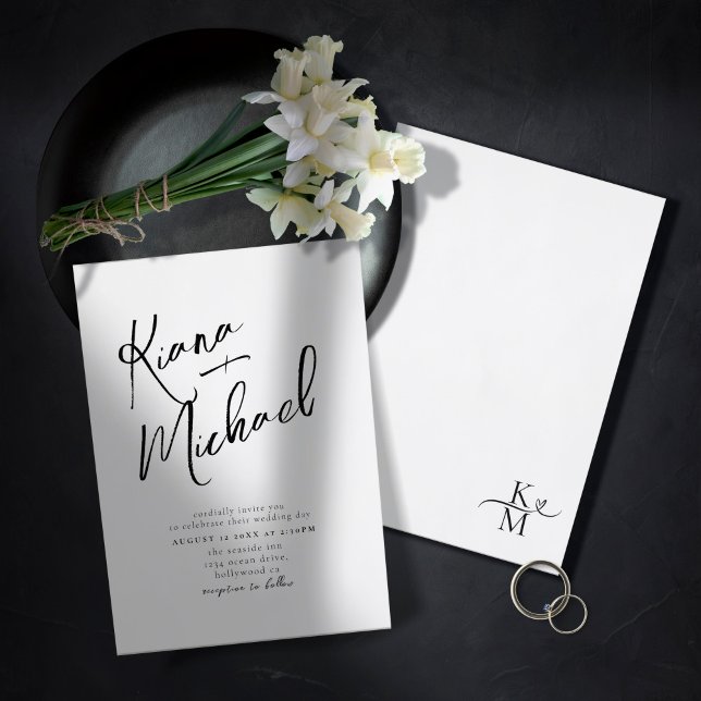 Love Calliografia Wedding B&W ID940 (Criador carregado)