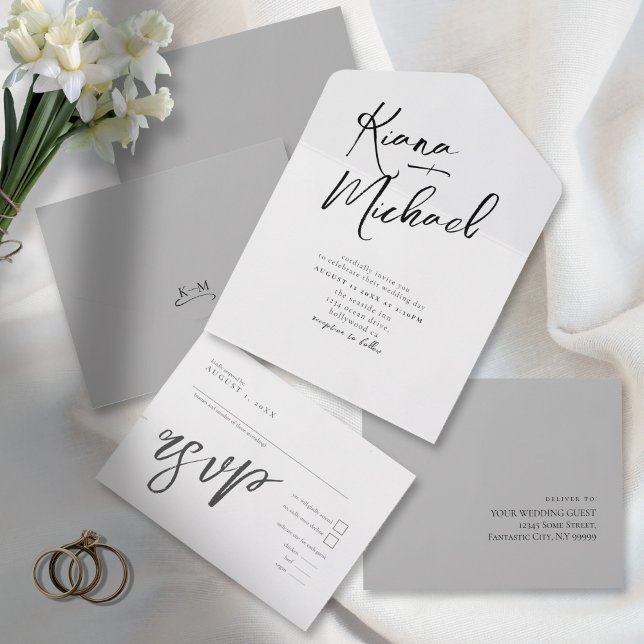 Love Calliografia Wedding B&W ID940 (Criador carregado)