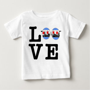 LOVE chicaGOggles camiseta bebê