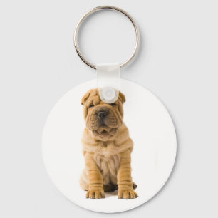 Love Chinese Shar Pei Puppy Dog Chaveiro