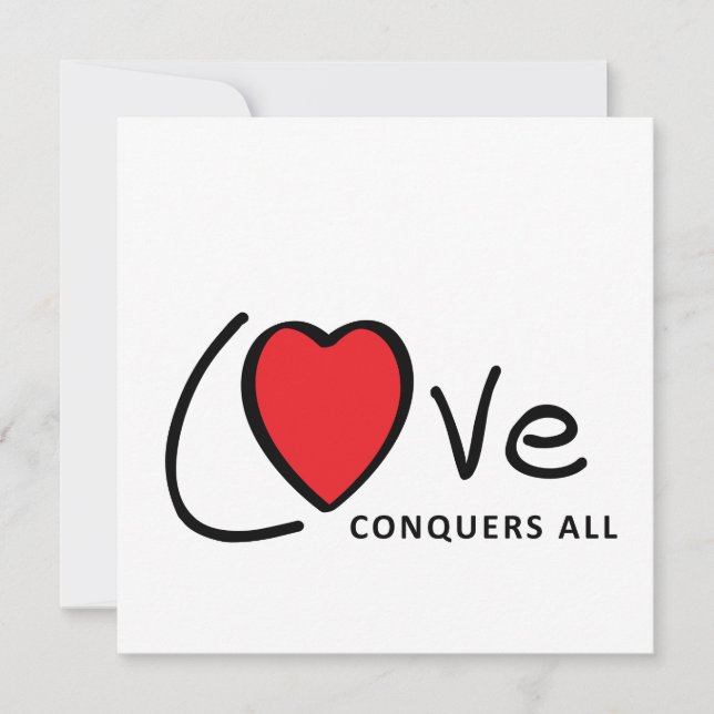 Love conquers all. Liefde overwint alles of altijd (Frente)
