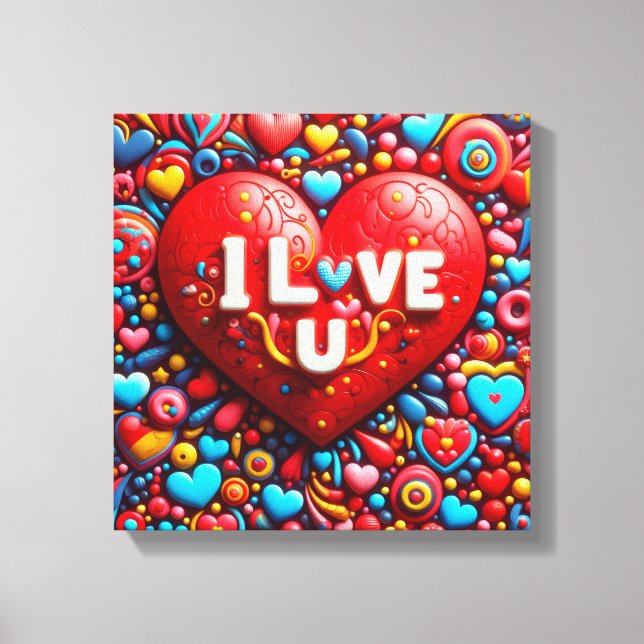 Love design Canvas Print (Frente)