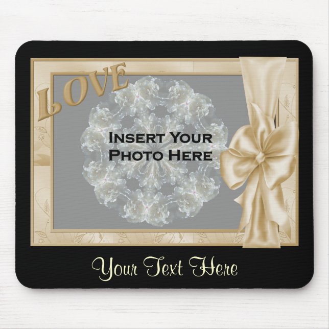 Love Elegant Frame Add Photo Mousepad (Frente)