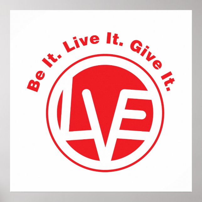 Love Emblem 24" x Poster de 24" (Frente)