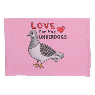 Love for the Underdogs – Rosa Kissenbezug Taube