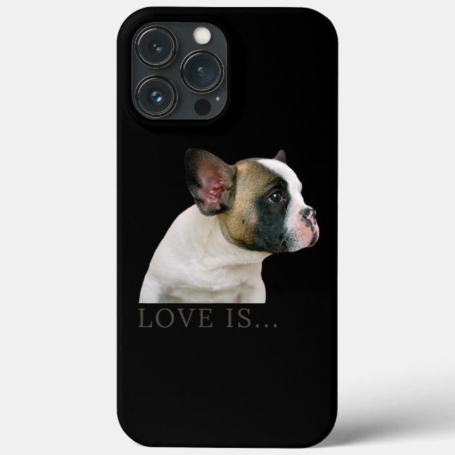 Love French Bulldog Frenchie Mom Dad Dog Puppy (Verso)