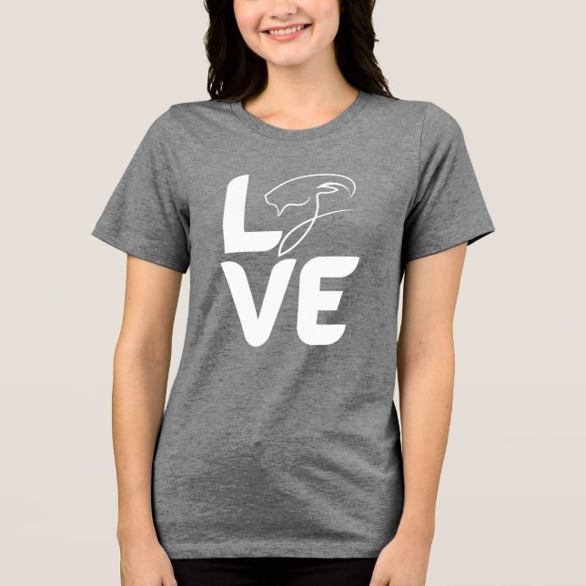 LOVE Goat Women’s Shirt – Funny Farm Animal Lover  (Frente)