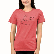Love Graphic Women’s Red Tri-Blend Shirt