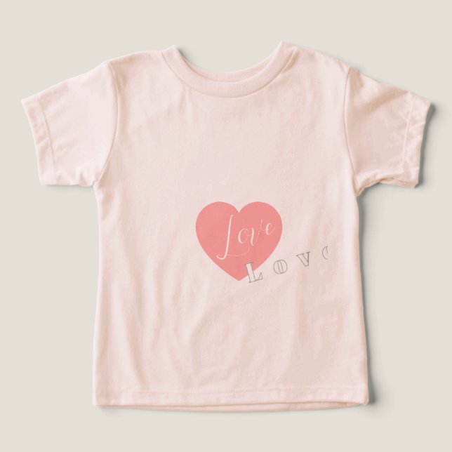 Love heart aesthetic tee (Design frontal)