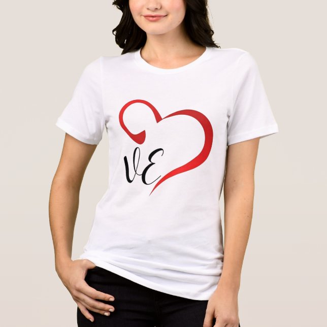 Love Heart Monogram Custom Initials 2 (Frente)