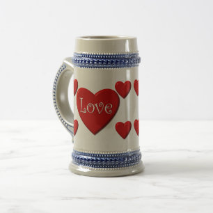 Love Hearts 22 oz Caneca de cerveja