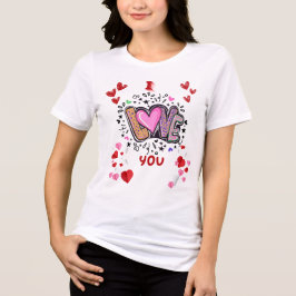 Love Hearts & Petals Tee – Romantic Floral Vibes
