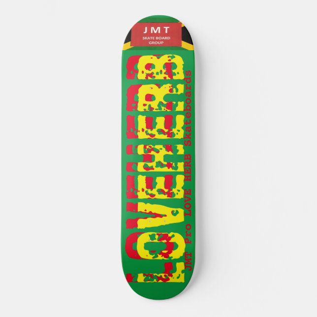LOVE HERB JMTJ 8, 1/4 pol, skateboard Deck (Frente)