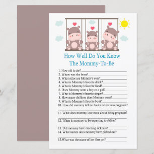 Love hippo Quão bem você conhece o chá de bebê jog