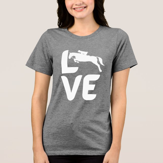 LOVE Horse Women’s Shirt – Stylish Equestrian Gift (Frente)