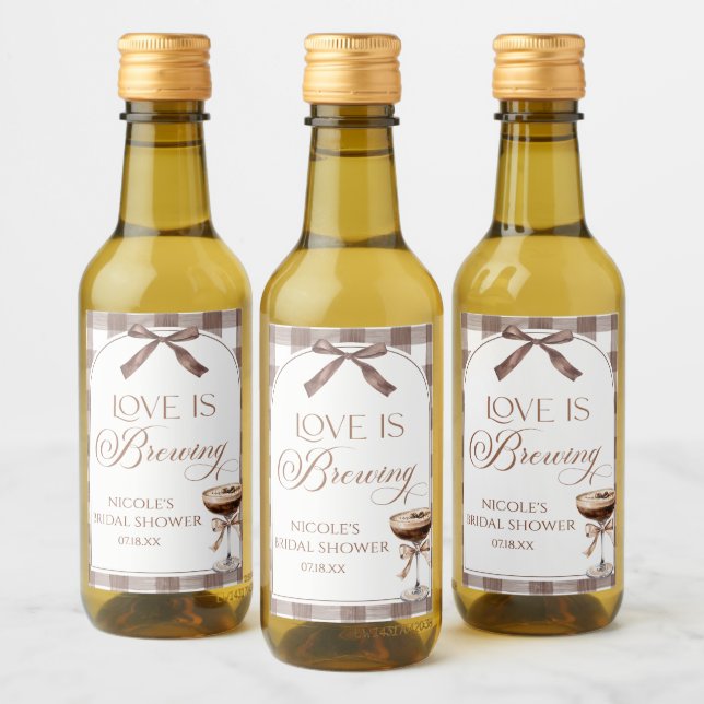 Love Is Brewing Expresso Martini Laço Casamento Ch (Garrafas)