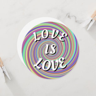 Love Is Love Pried Vazio Note Card