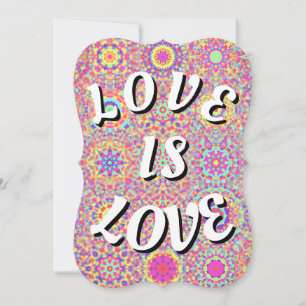 Love Is Love Pried Vazio Note Card