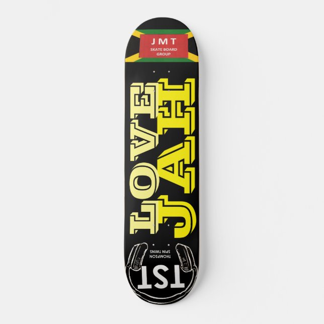 LOVE JAH Skateboard (Frente)