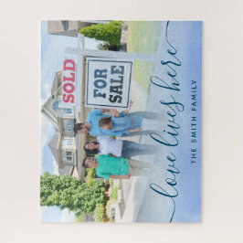 Love Lives Here Home Quebra-cabeça