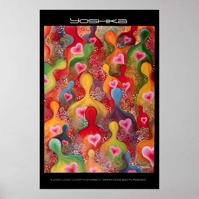 "Love Love Love" Impressão (Frente)
