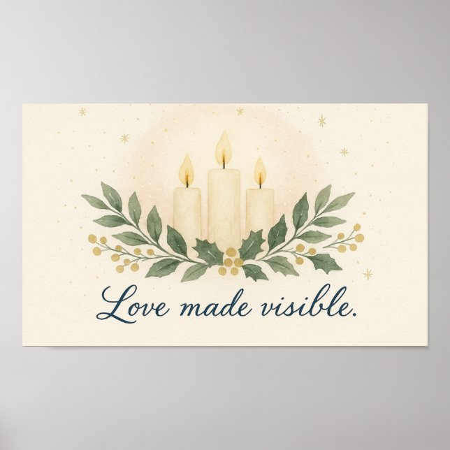Love Made Visible — Christmas Poster (Frente)