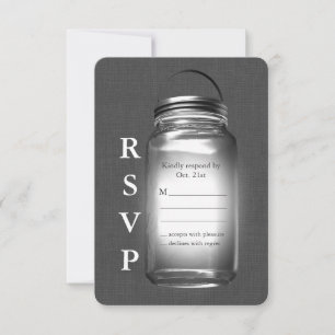 Love Mason Jars RSVP
