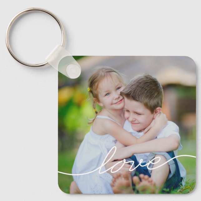 Love Personalised Photo Chaveiro (Frente)