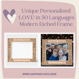 'LOVE' personalizado exclusivo em 50 idiomas moder