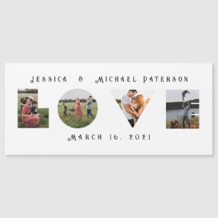 Love Photos Modern Personalised Magnetic Card