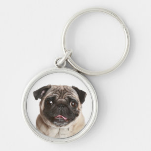 Love Pug Puppy Dog Chaveiro