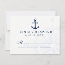 Love Sets Sail Anchor NMaritime Weding RSVP